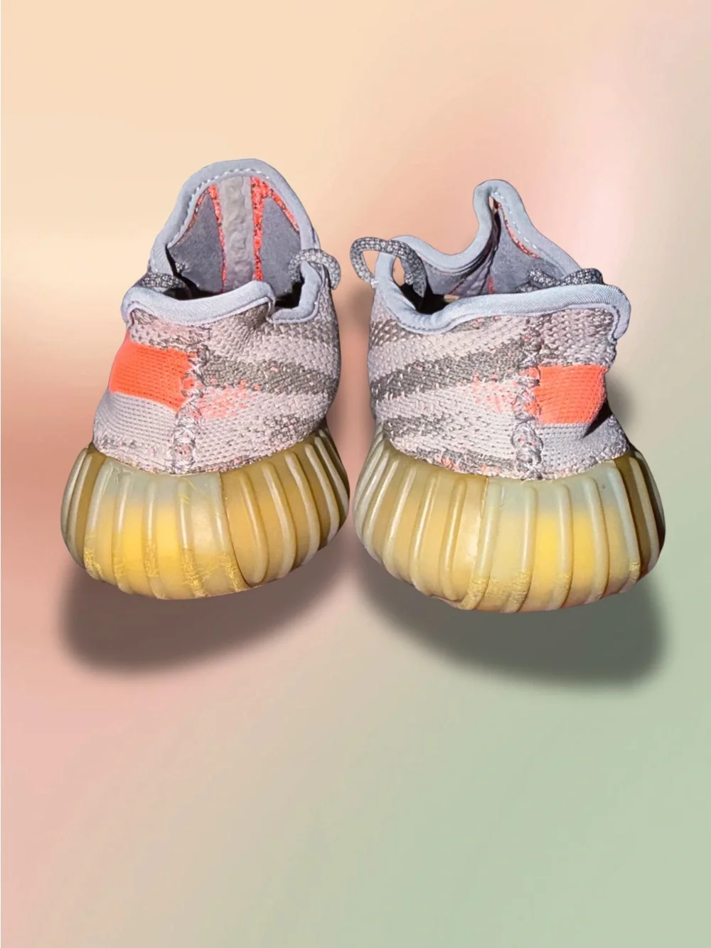 adidas Yeezy Boost 350 V2 Beluga BB1826 Youth 4.5 Grey Solar Red 2016